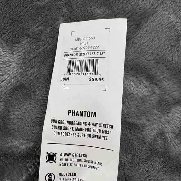 Hurley Phantom Eco Board Shorts Men 38 Tie Dye 18" Swim Trunks Beach Surf NWT - Picture 4 of 11